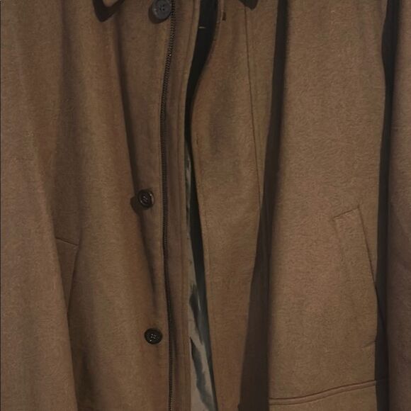 Schneiders shurwolle mit cashemere men's Brown Overcoat size 42 USA - Picture 8 of 12